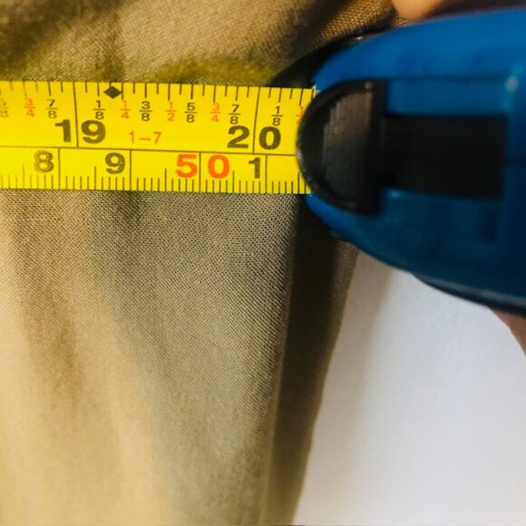 Boho H&M Mini Olive Green Dress Size 10 - Picture 5 of 6